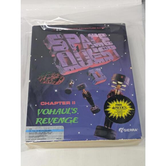 Space Quest l,ll III MS-DOS 5.25" & 3.5"  With Companion Guide-Complete - Picture 3 of 13